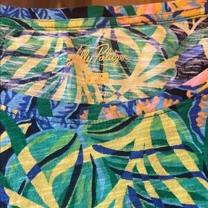 Lilly Pulitzer Multicolor Tropical Print Top